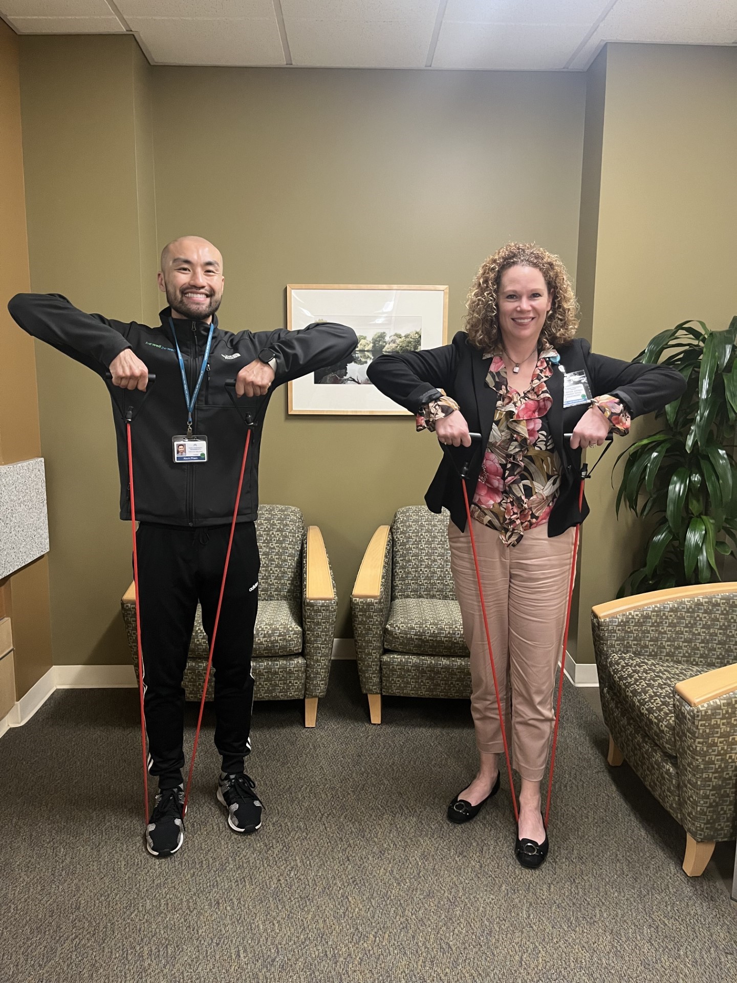 Resistance Band Upright Row