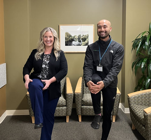 Balance: Standing Knee to Chest