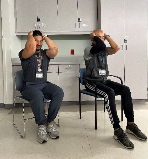 Seated Chest and Upper Back Stretch